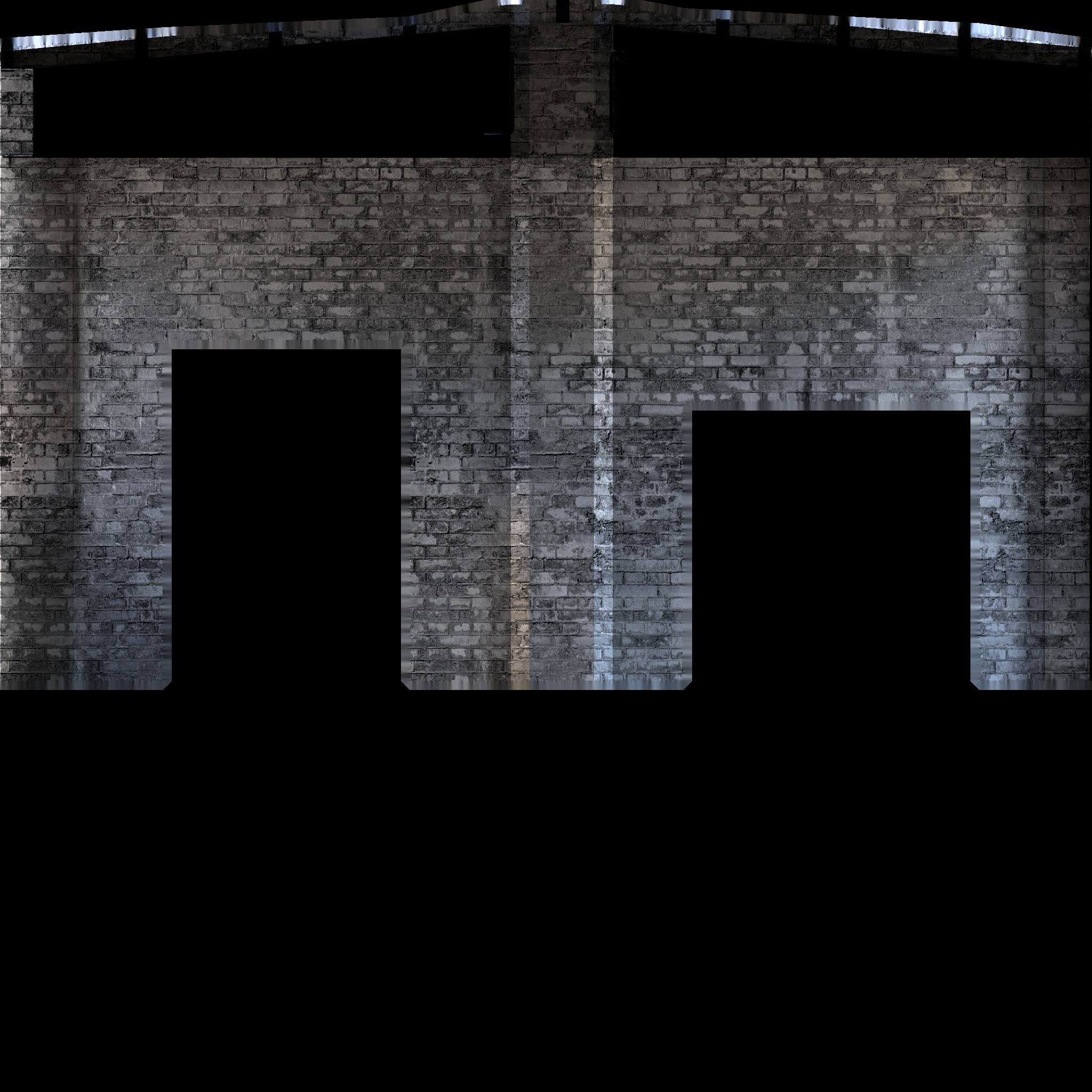 Abandoned Industrial Warehouse - 3D Environment Model Low-poly 3D model_29