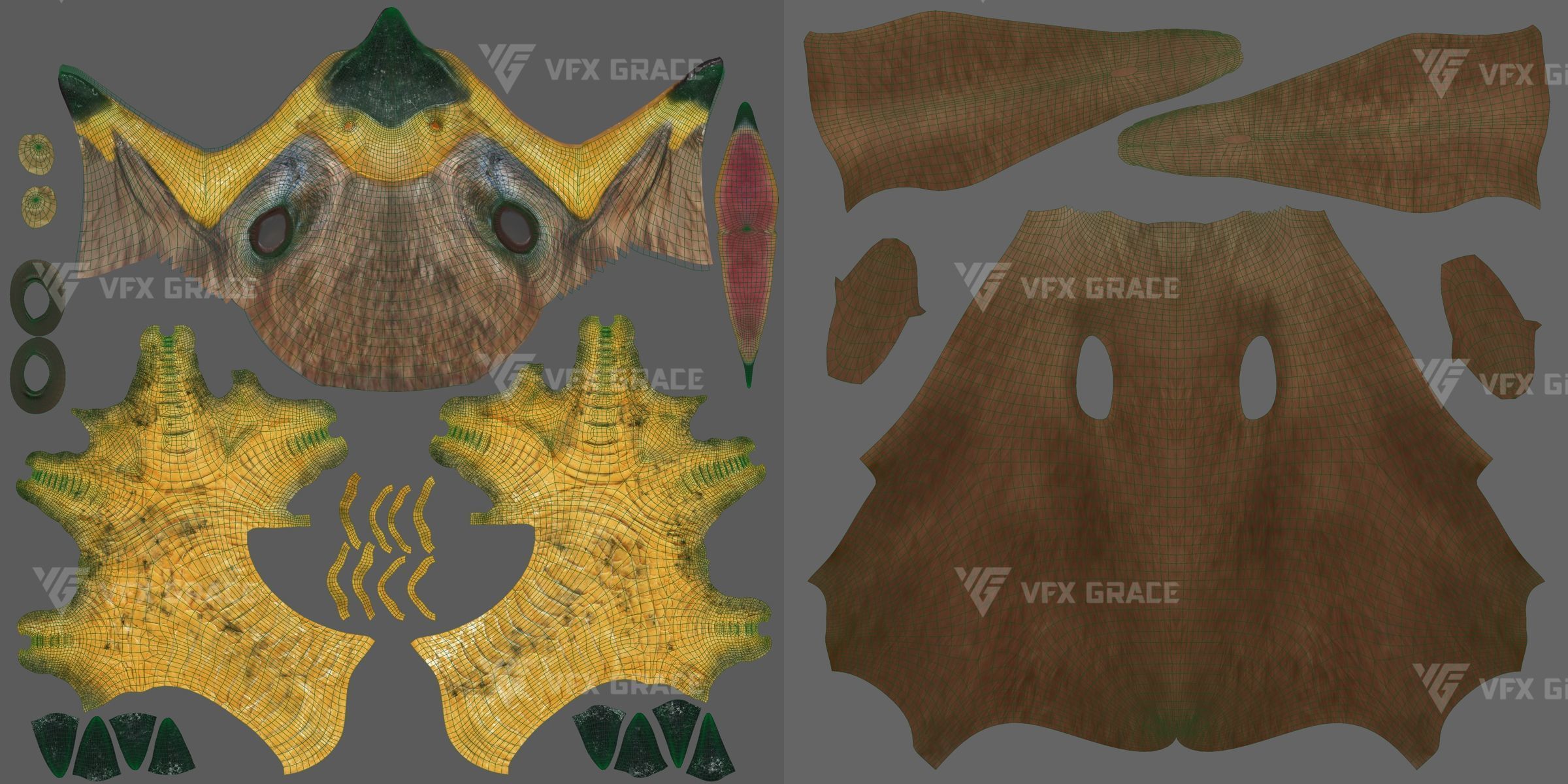 Black Kite Animation -  Blender 3D model_28