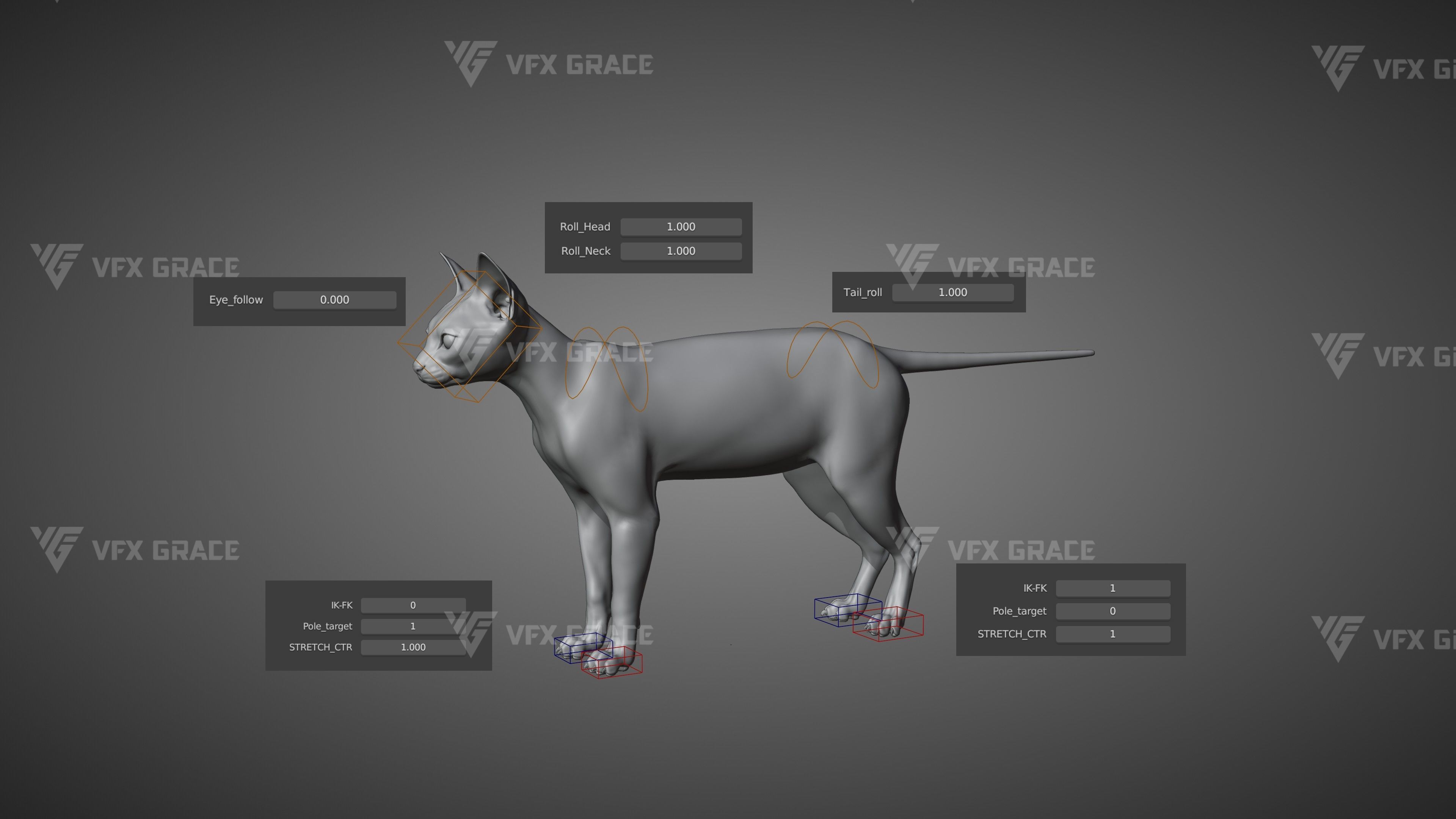 Black Cat Animation - VFX Grace 3D model_21