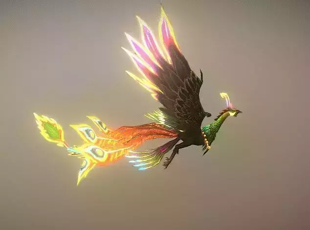 Phoenix Bird 3D Model - Majestic Mythical Creature