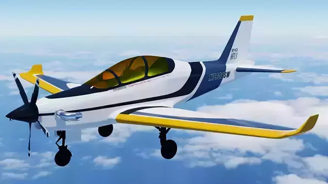 Realistic High-Poly Aircraft 3D Model with PBR Textures 3D model