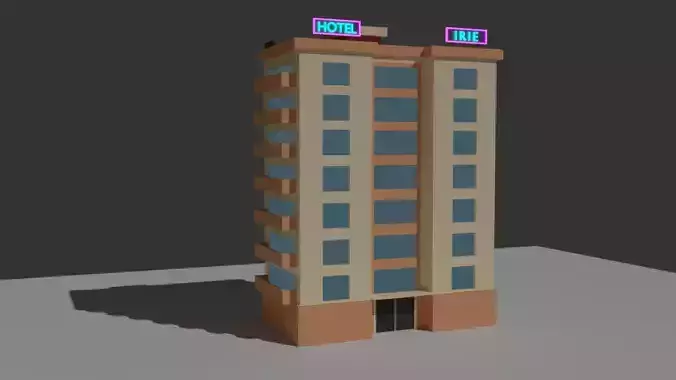 Low-Poly Building Model
