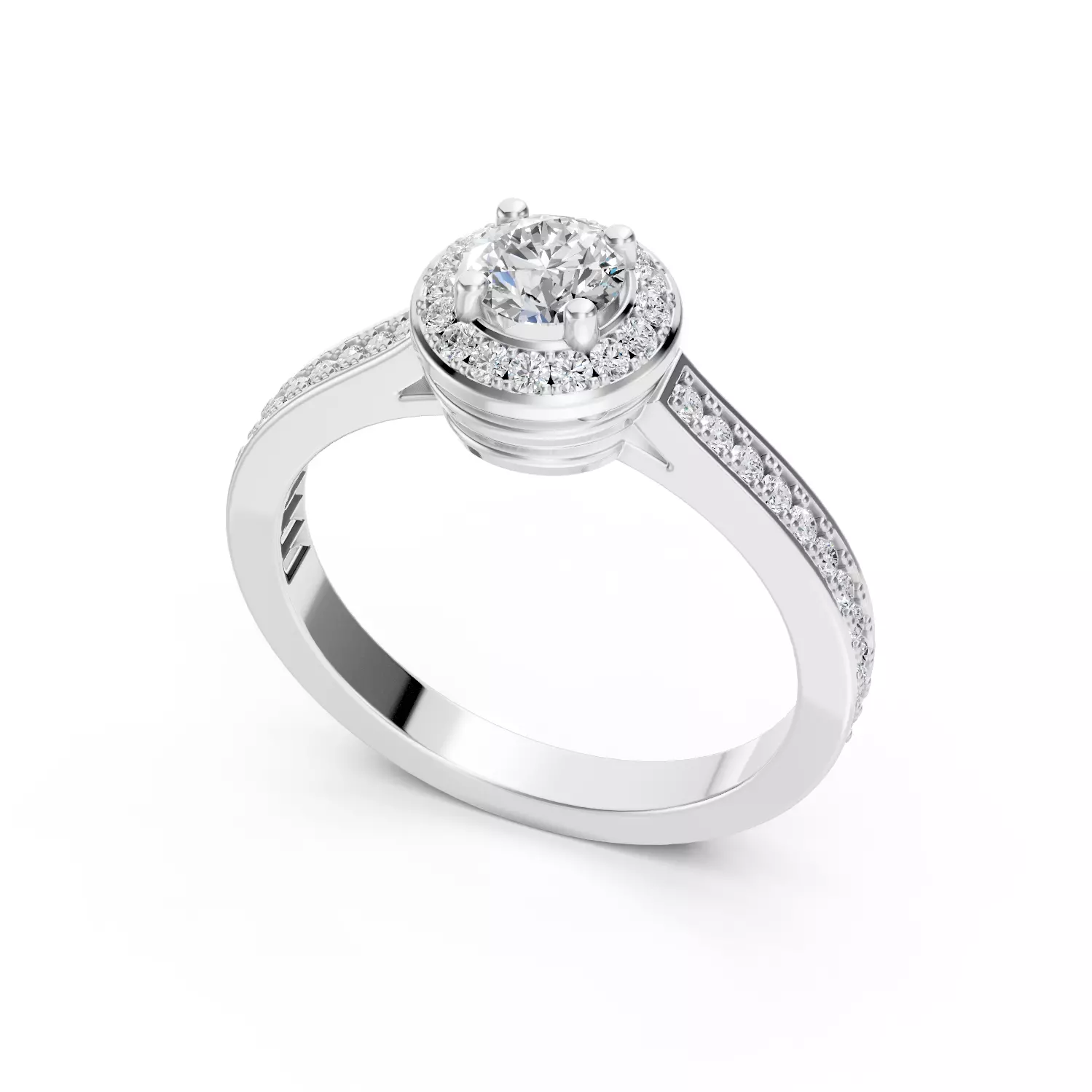 Van Cleef Icon Solitaire Ring 3D print model_0