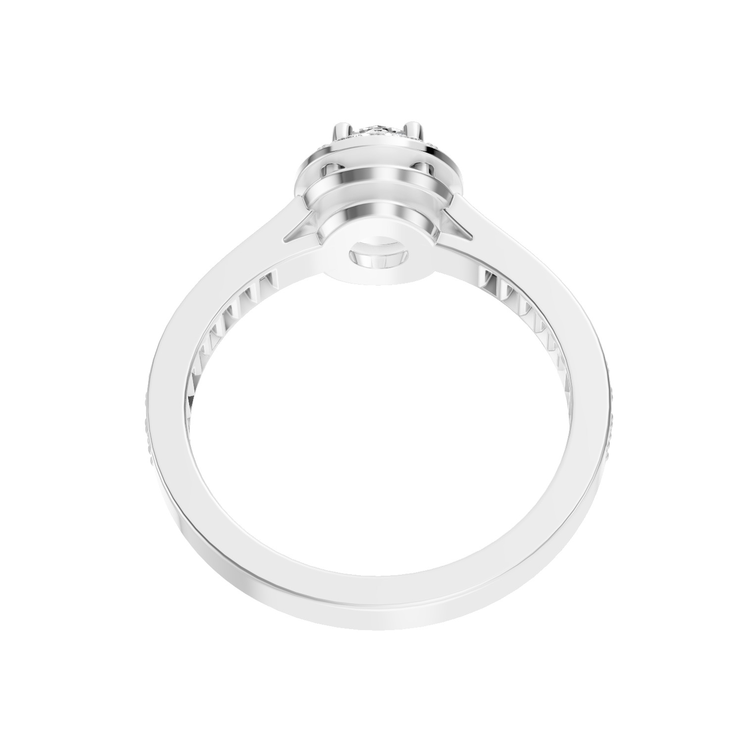 Van Cleef Icon Solitaire Ring 3D print model_7