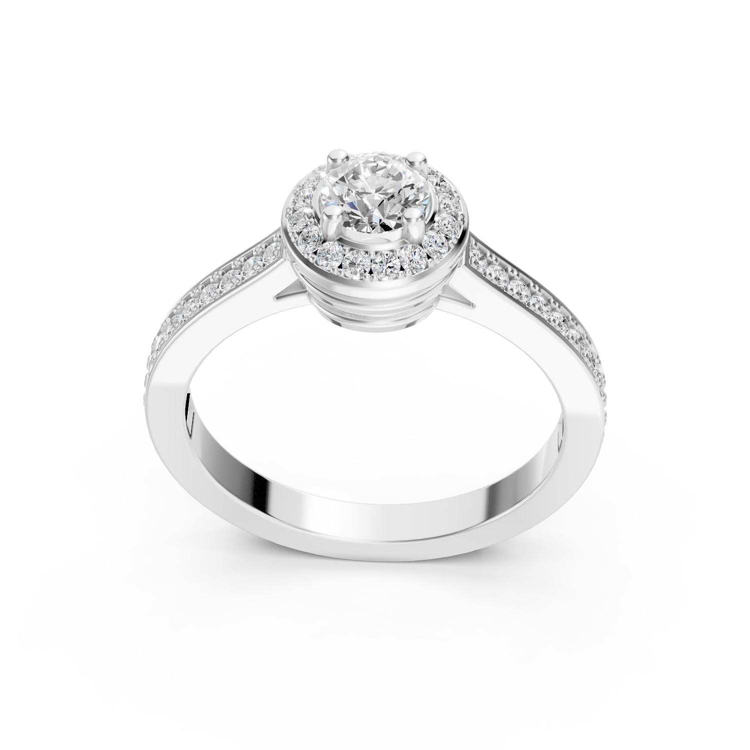 Van Cleef Icon Solitaire Ring 3D print model_1