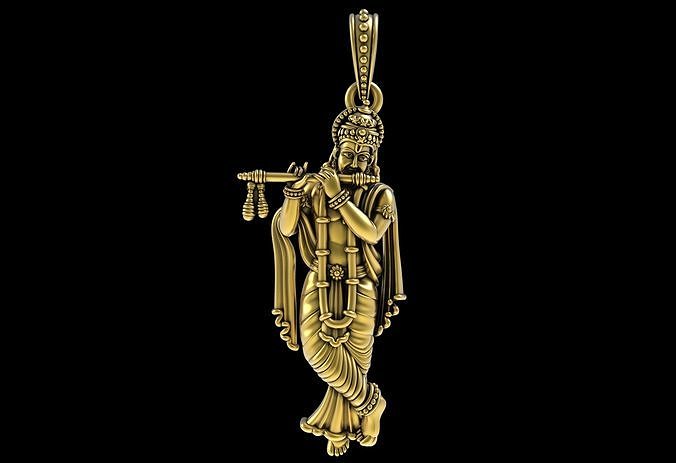 God Krishna Pendant 3D print model