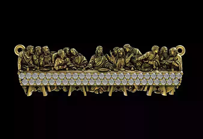 Round Diamond Encrusted Bradwinners Pendant