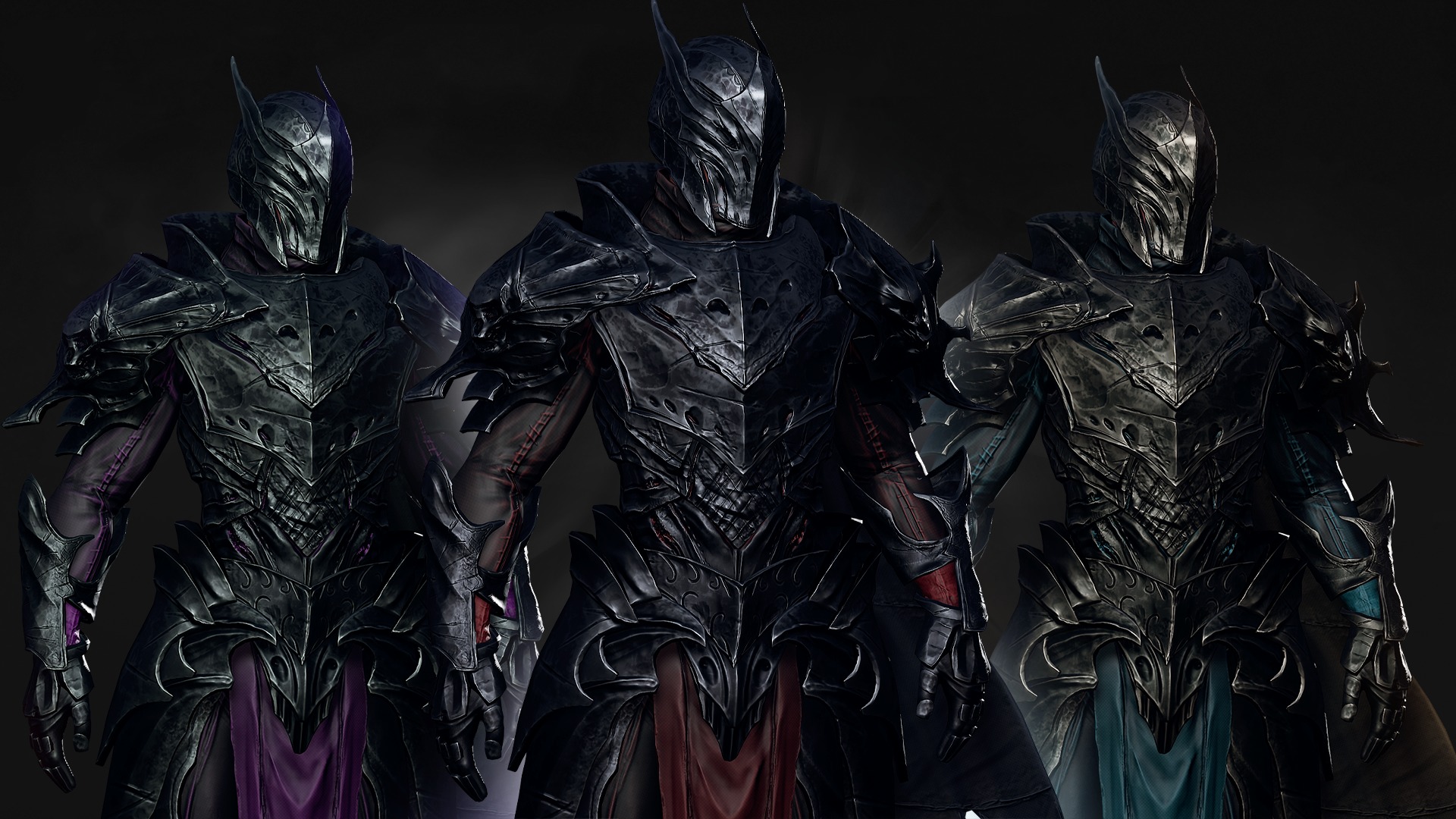 Death Knight - RPG Dark Fantasy Modular Female and Male Low-poly 3D model_7