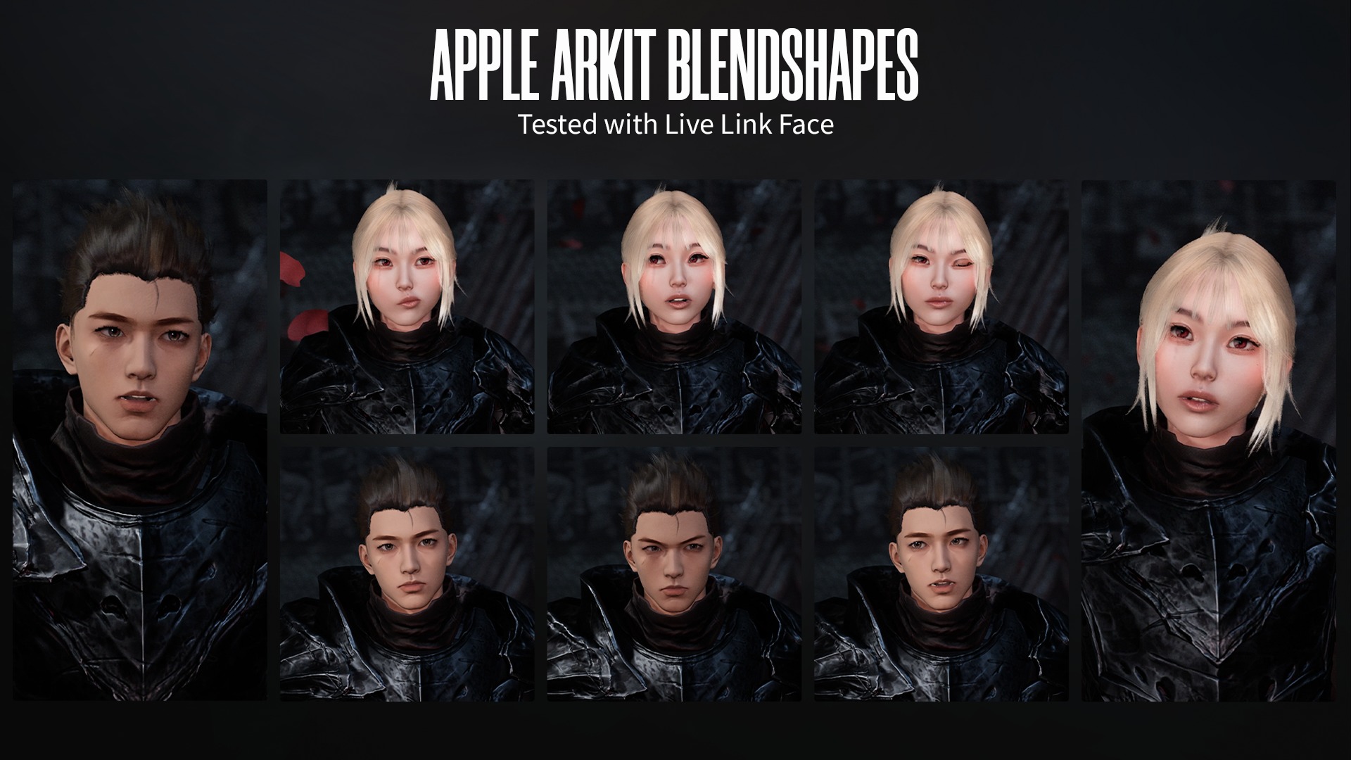 Death Knight - RPG Dark Fantasy Modular Female and Male Low-poly 3D model_8