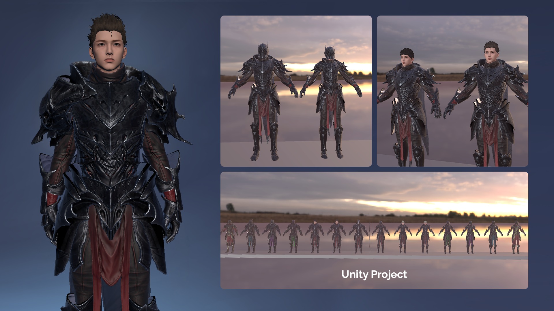 Death Knight - RPG Dark Fantasy Modular Female and Male Low-poly 3D model_19