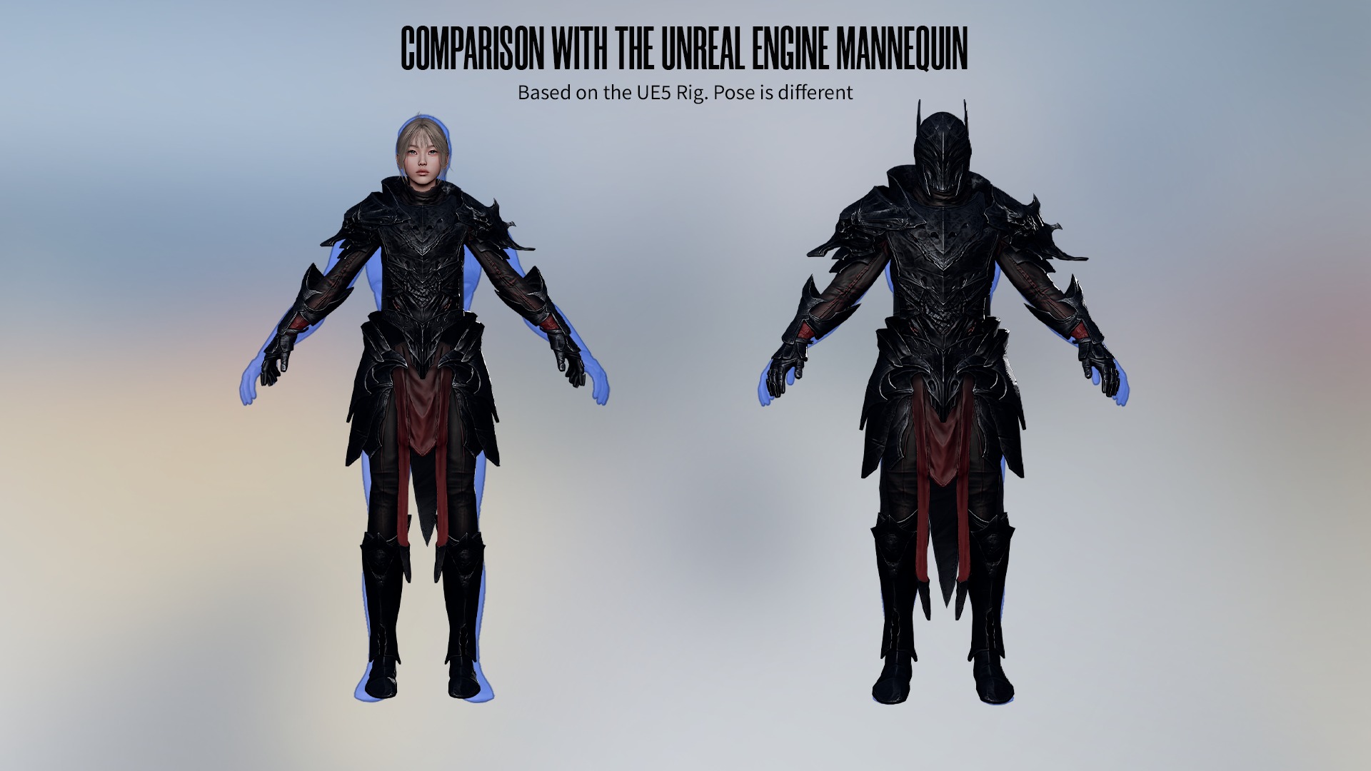 Death Knight - RPG Dark Fantasy Modular Female and Male Low-poly 3D model_14
