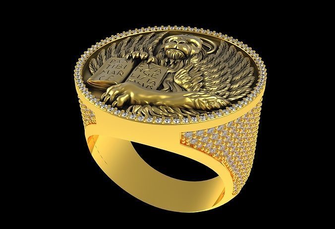 Unique Turkish Style Men Ring 3D print model