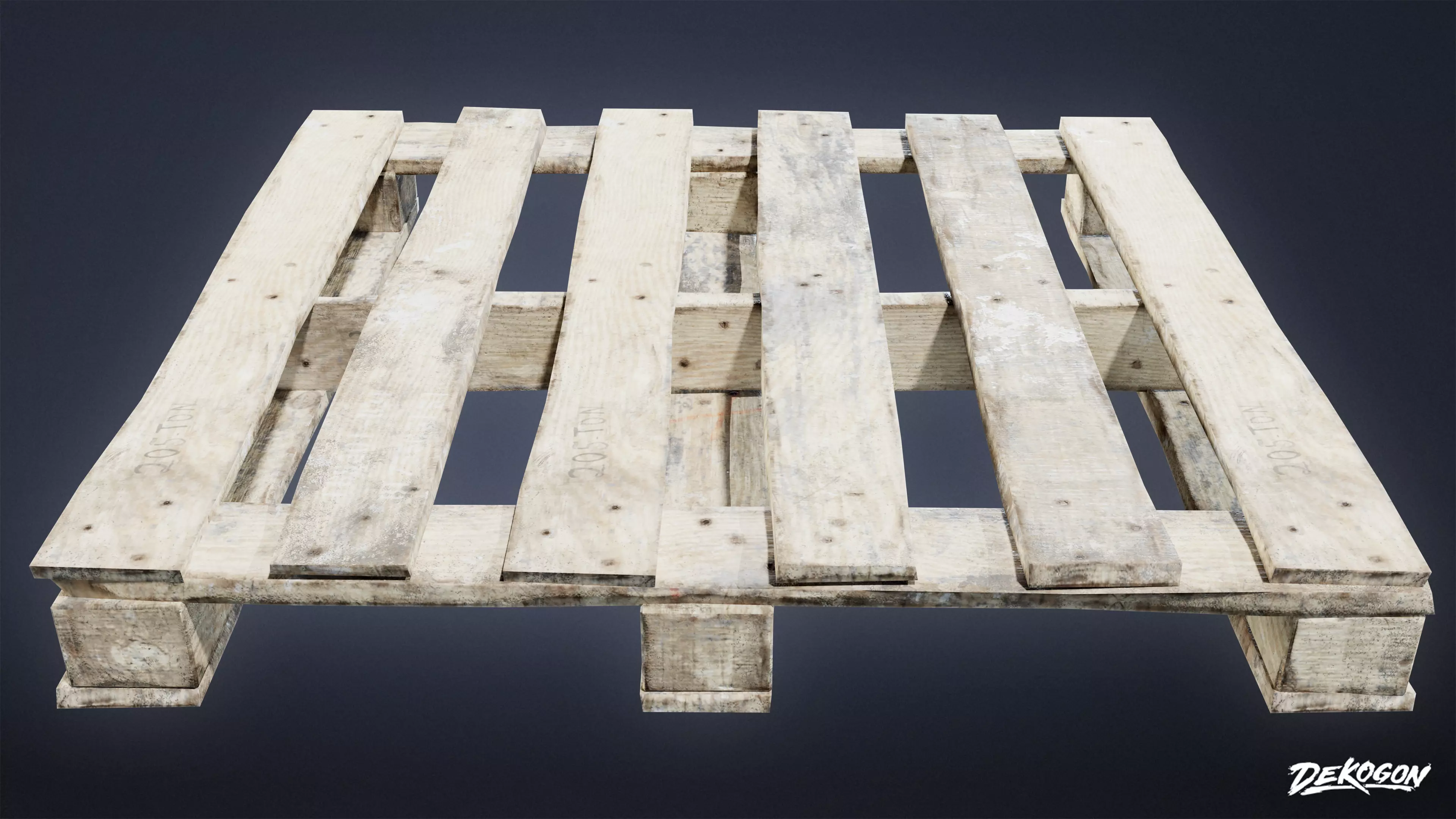 CONSTRUCTION - Wooden Palette 01 - LOW POLY Low-poly 3D model