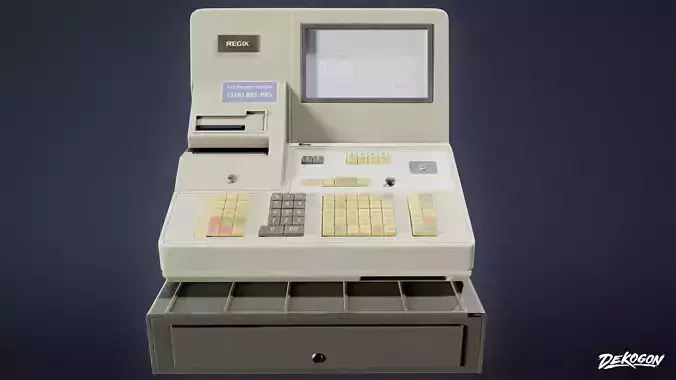 JOBSITE - Cash Register Set 11 - LOW POLY AND NANITE