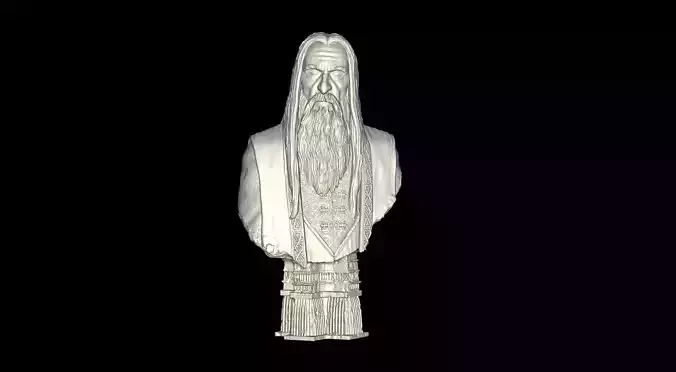 Saruman Bust 3D print model
