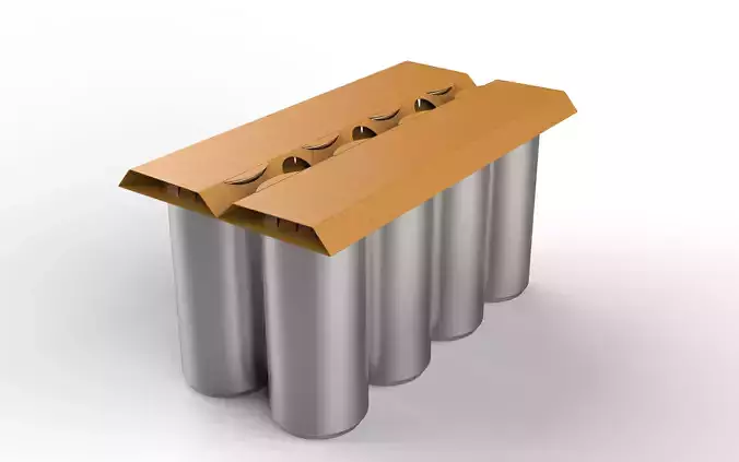 EcoCraft Eight-Can Holder for Sustainable Beverage Packaging
