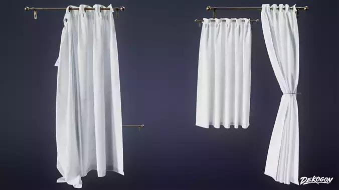 JOBSITE - Door Curtain Set 01 - LOW POLY AND NANITE