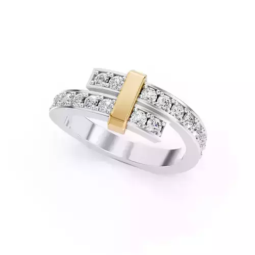 Tiffany Edge Bypass Ring