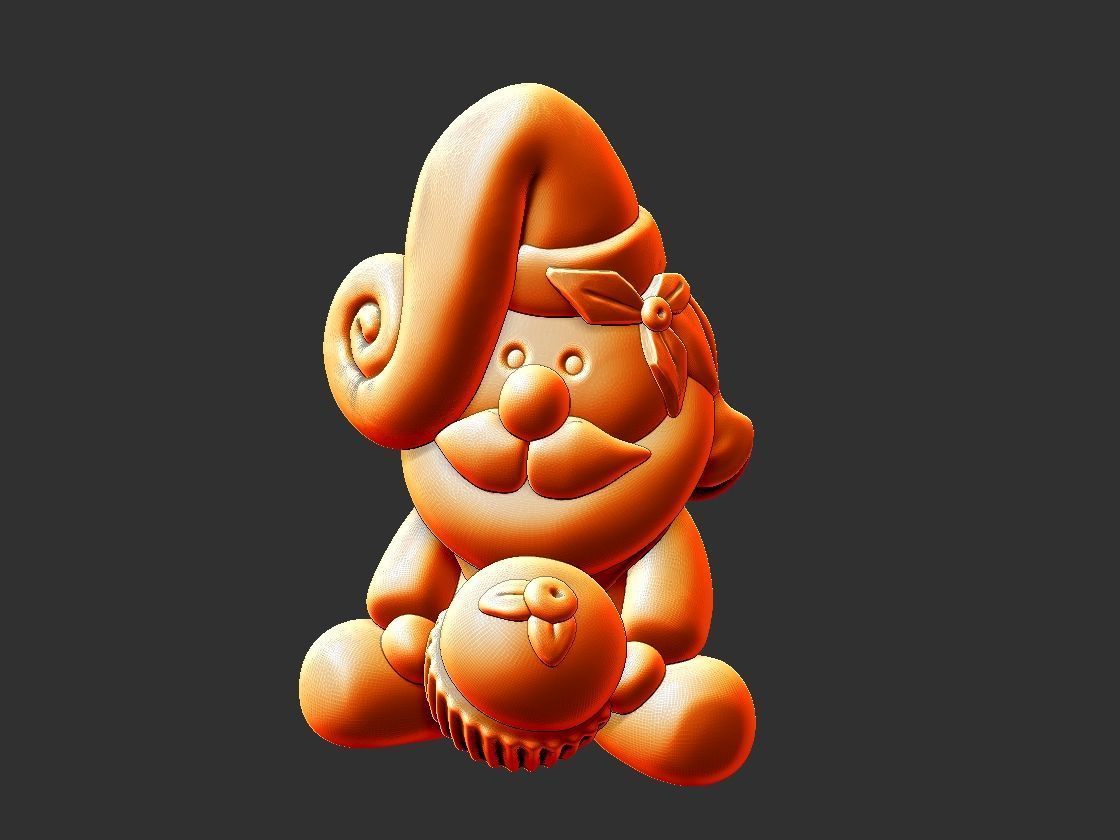 Mini Santa 3D print model_2