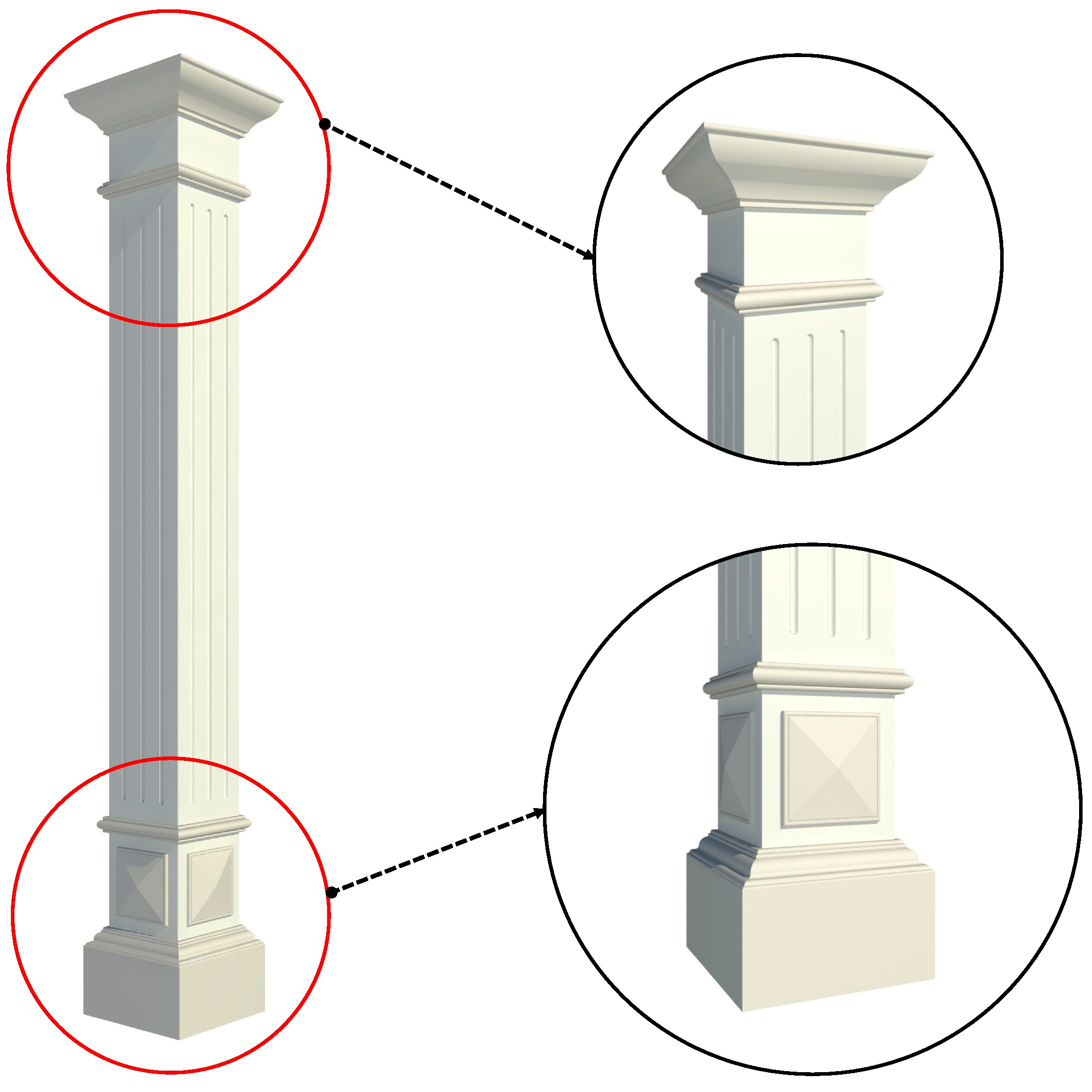 Parametric Classic Columns Family for Revit Pack Two 3D model_9