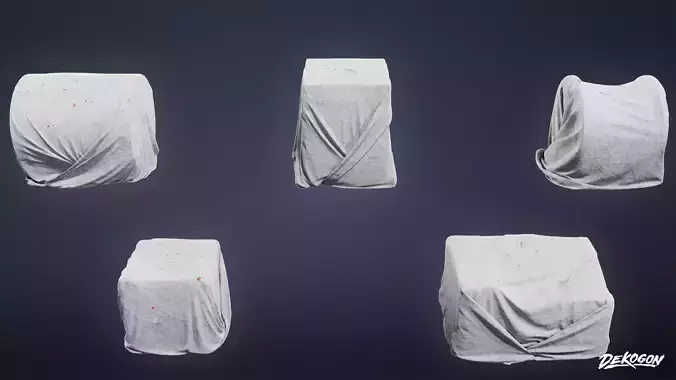 JOBSITE - Drop Cloth Set 01 - LOW POLY AND NANITE