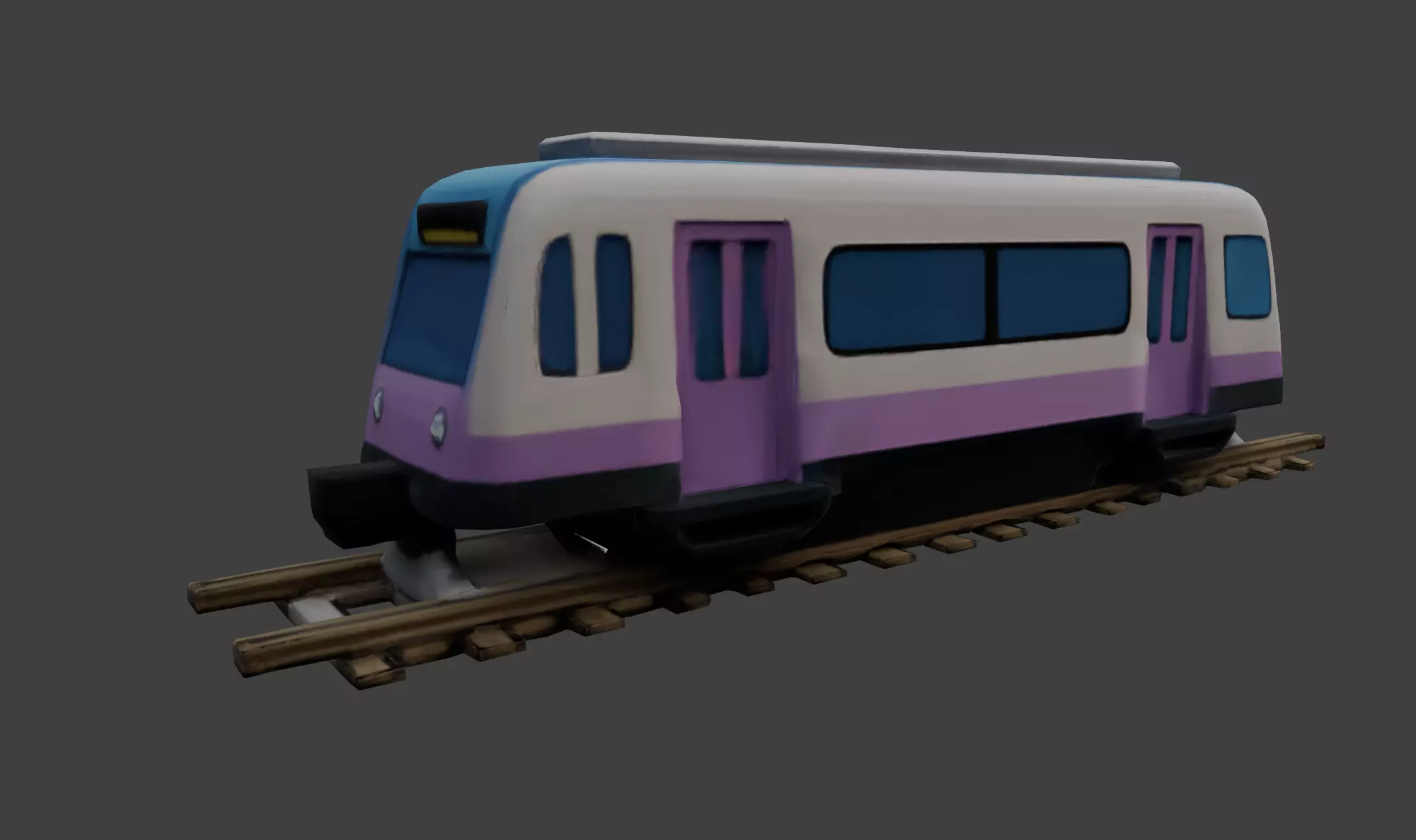 Subway Train 3D Model 3D model_0