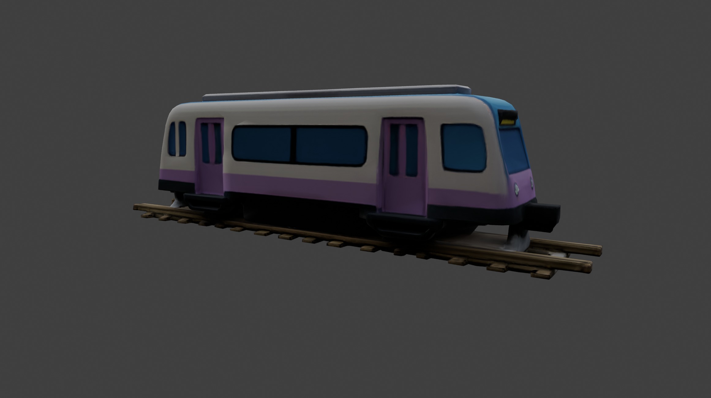 Subway Train 3D Model 3D model_3