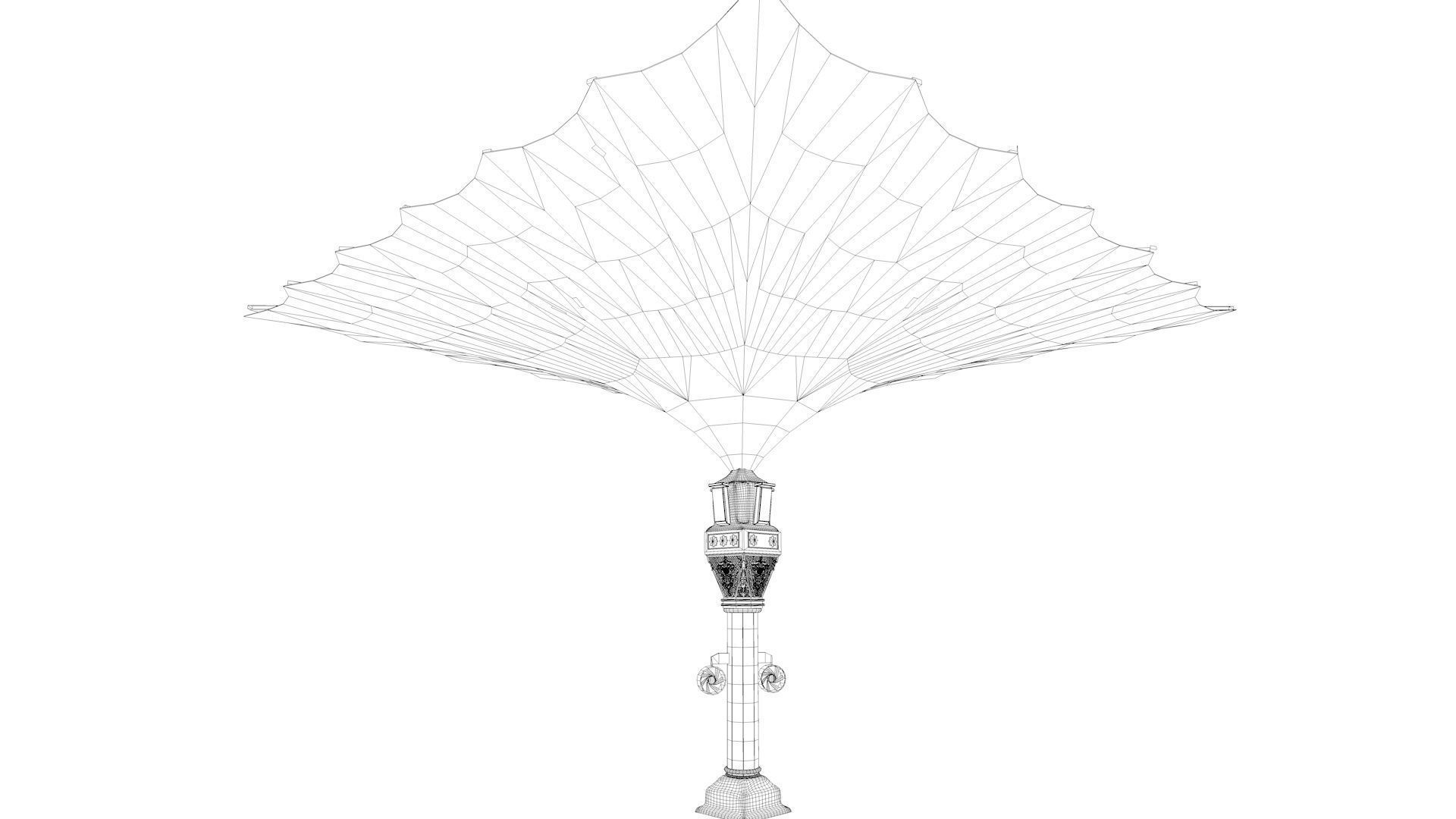 Masjid-e-Nabwi Umbrella 3D model_15