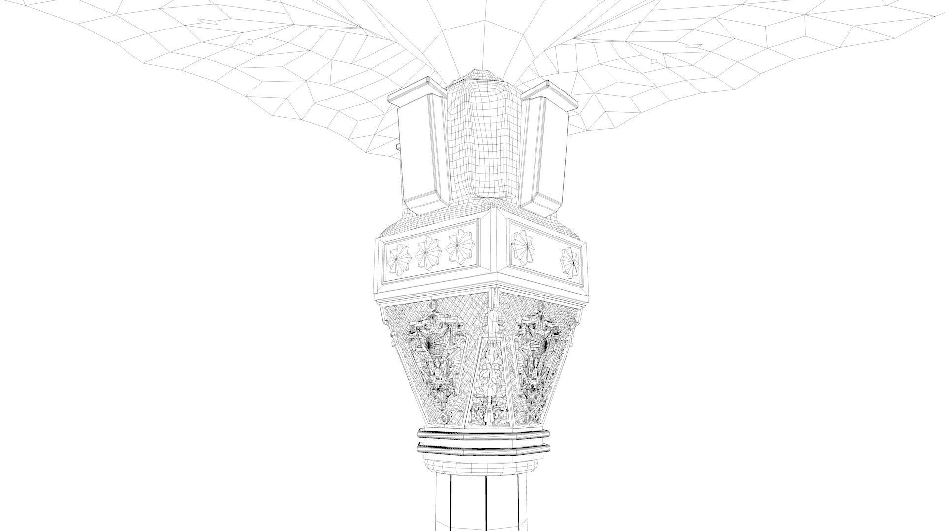 Masjid-e-Nabwi Umbrella 3D model_14