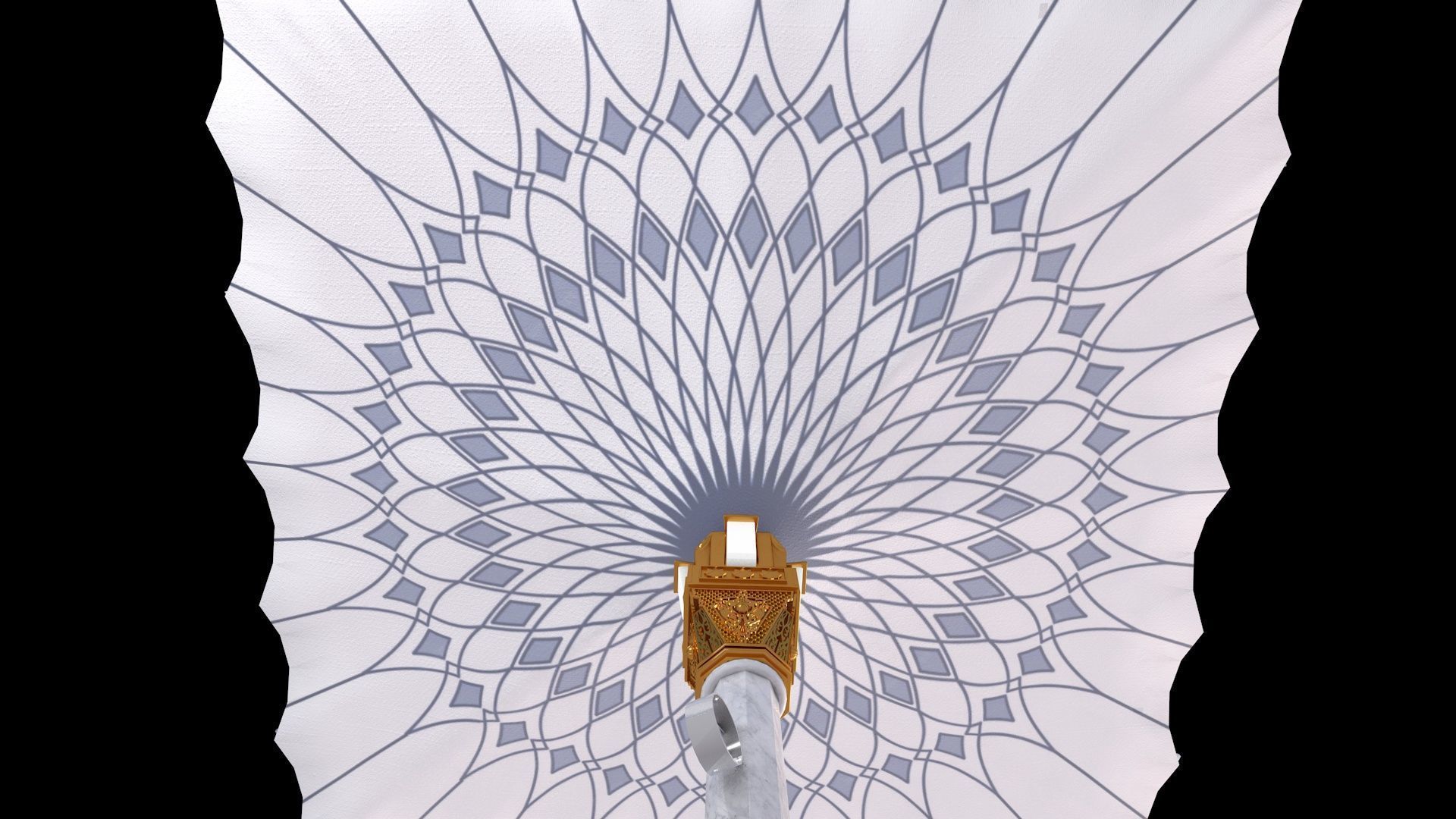 Masjid-e-Nabwi Umbrella 3D model_12