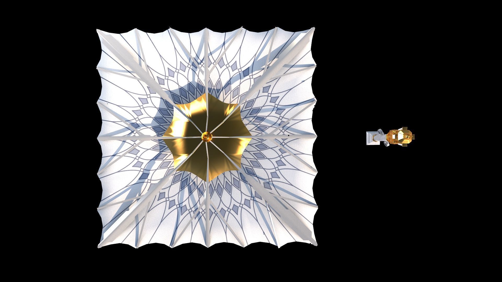 Masjid-e-Nabwi Umbrella 3D model_11