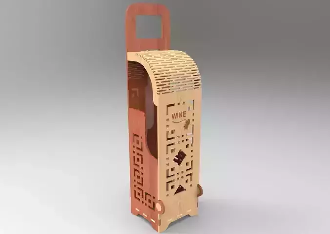 Elegant Wine Bottle Holder 3D print model