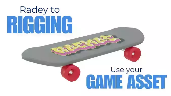 Low-Poly Skateboard 3D Model