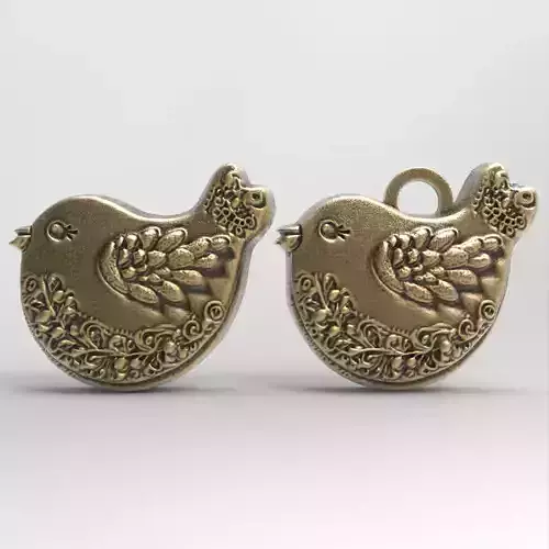 christmas dove decor  3D print model