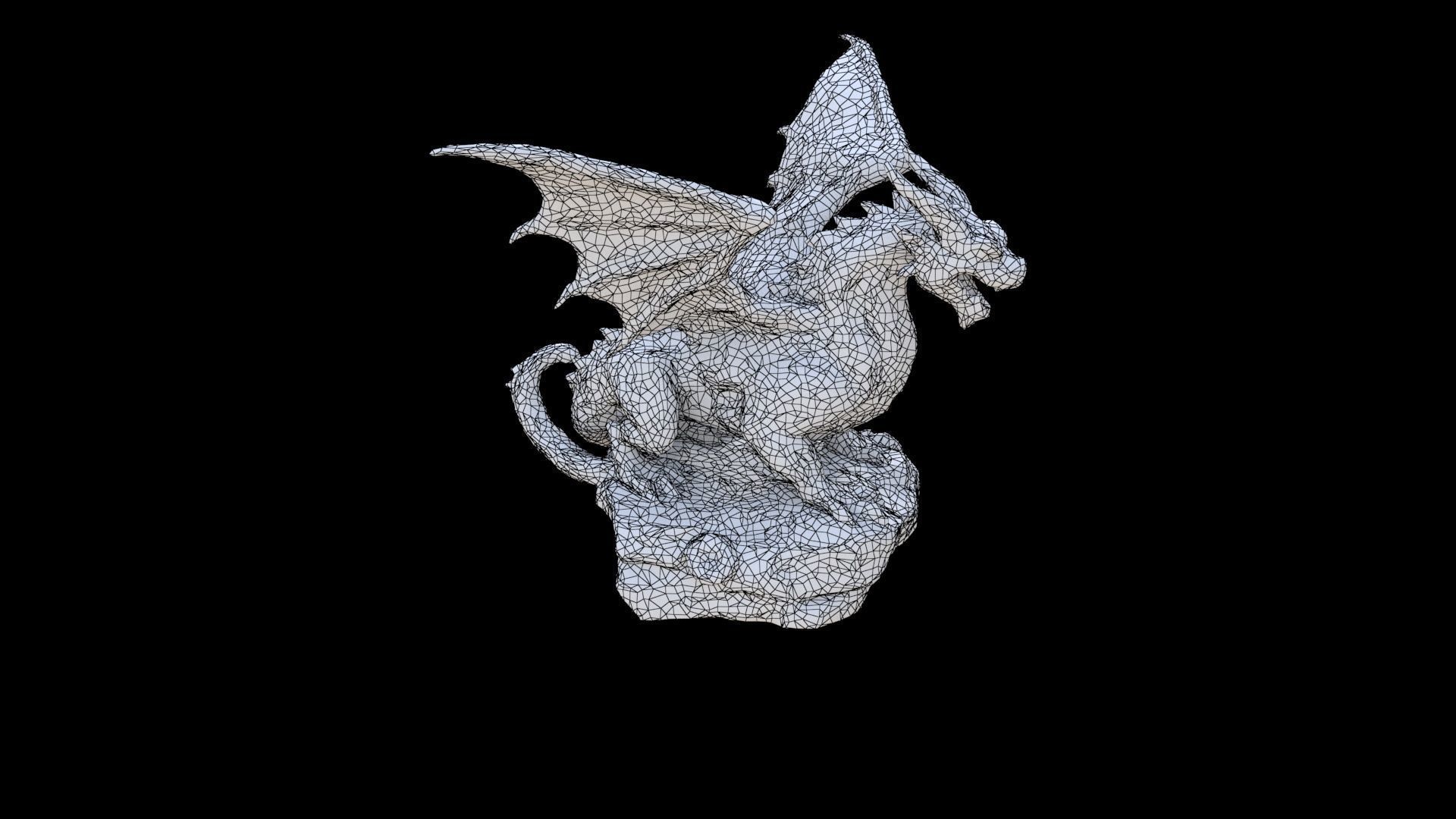 dragon shaped sculpture 5 3D model_5