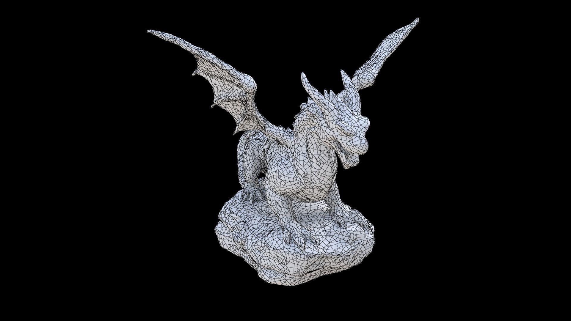 dragon shaped sculpture 5 3D model_6