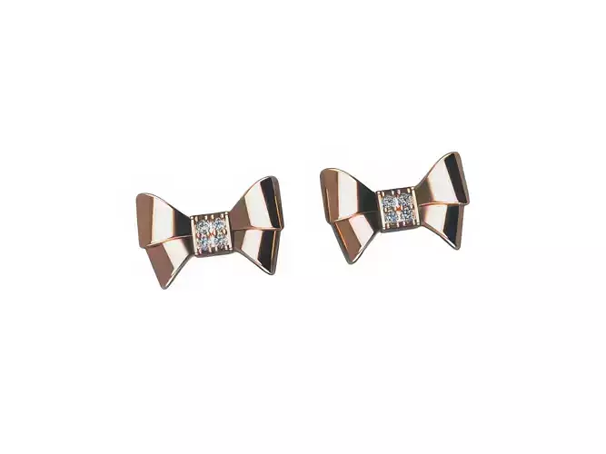 Diamond Studs Earrings 3D print model