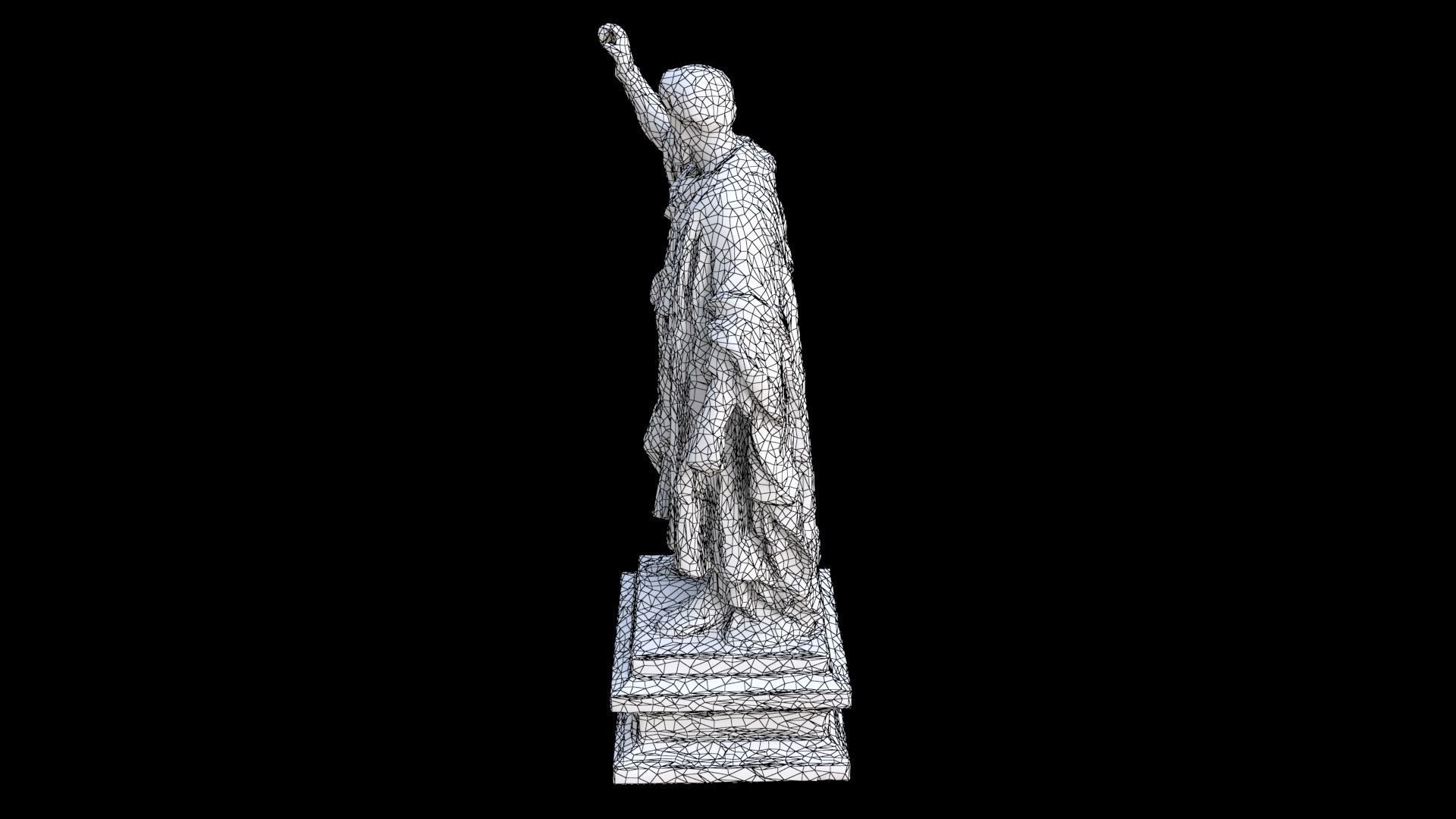 French revolution sculpture 1 3D model_7