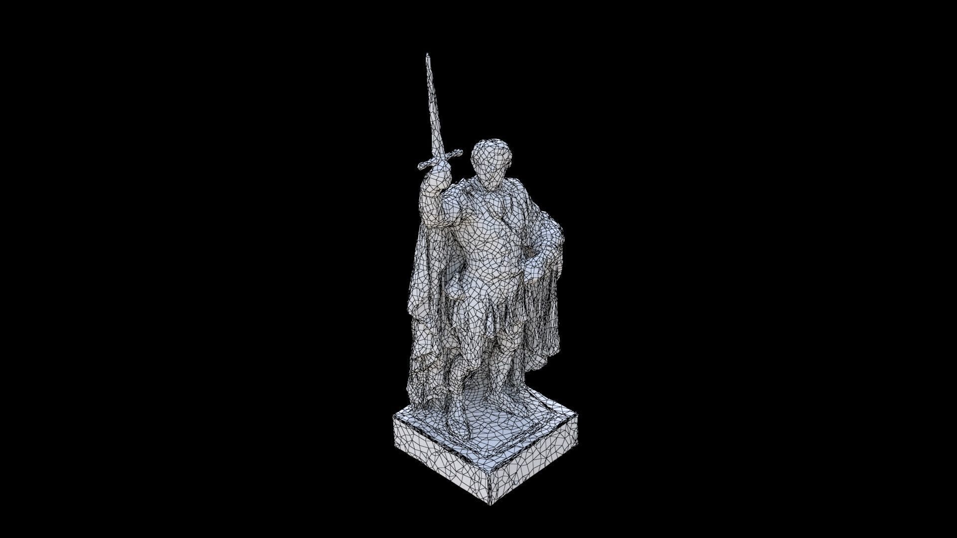 French revolution sculpture 4 3D model_5