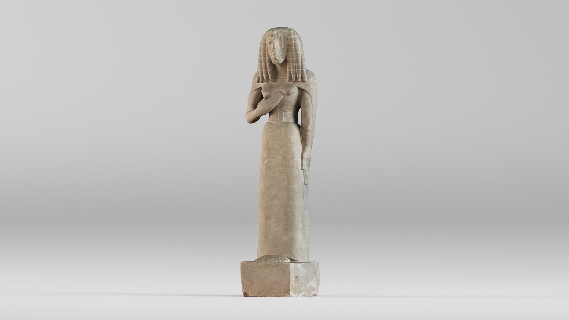 001578 3D scan of the Lady of Auxerre statue 3D print model_12