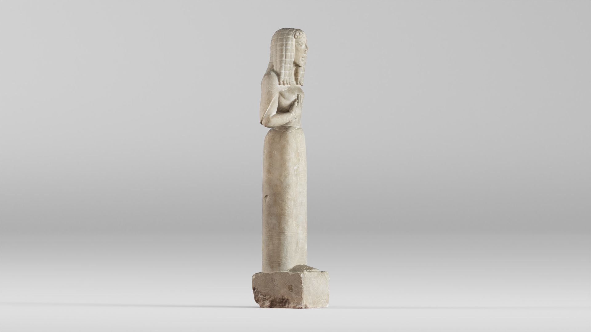 001578 3D scan of the Lady of Auxerre statue 3D print model_4