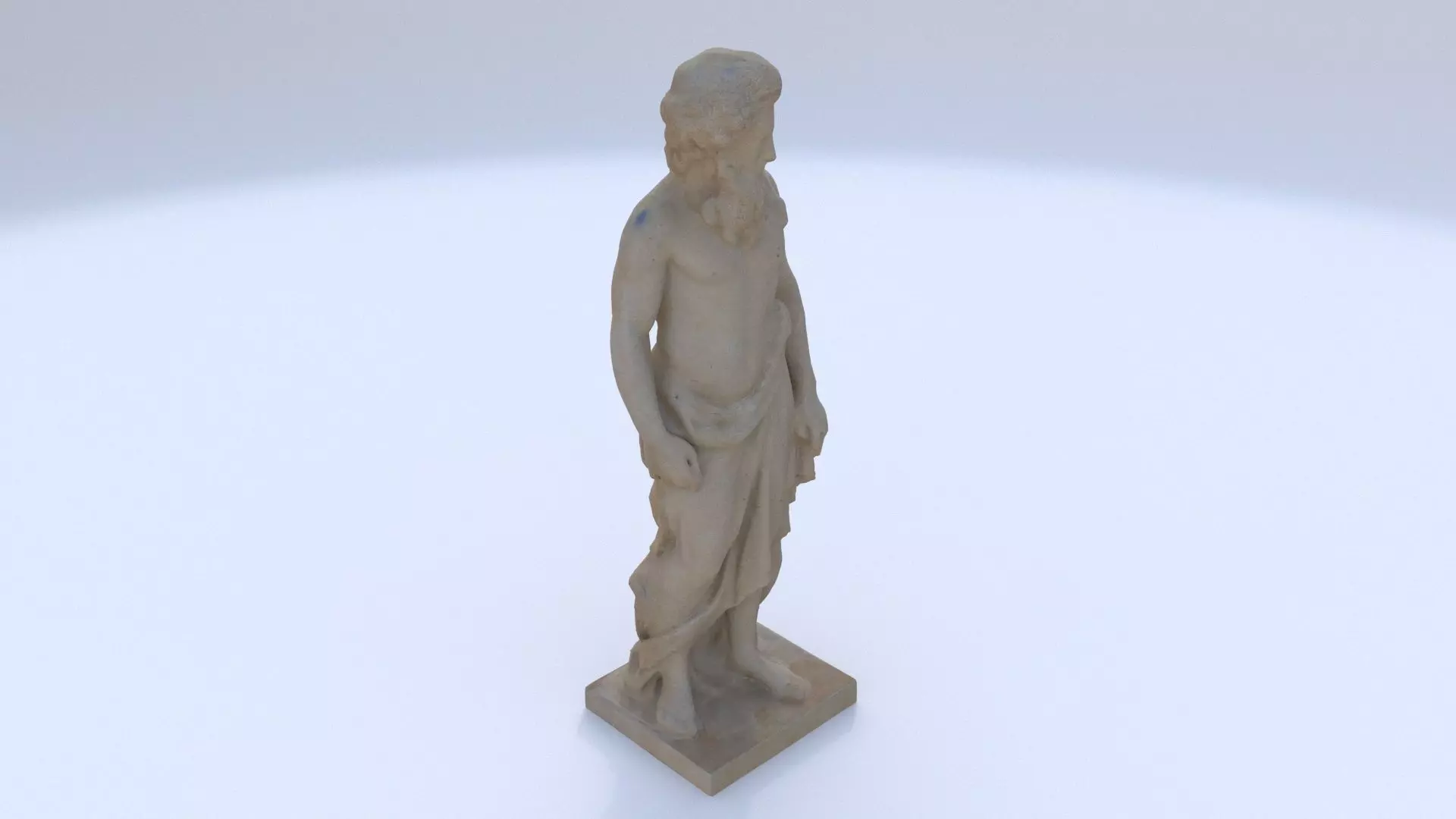 Greek man sculpture 5 3D model_0