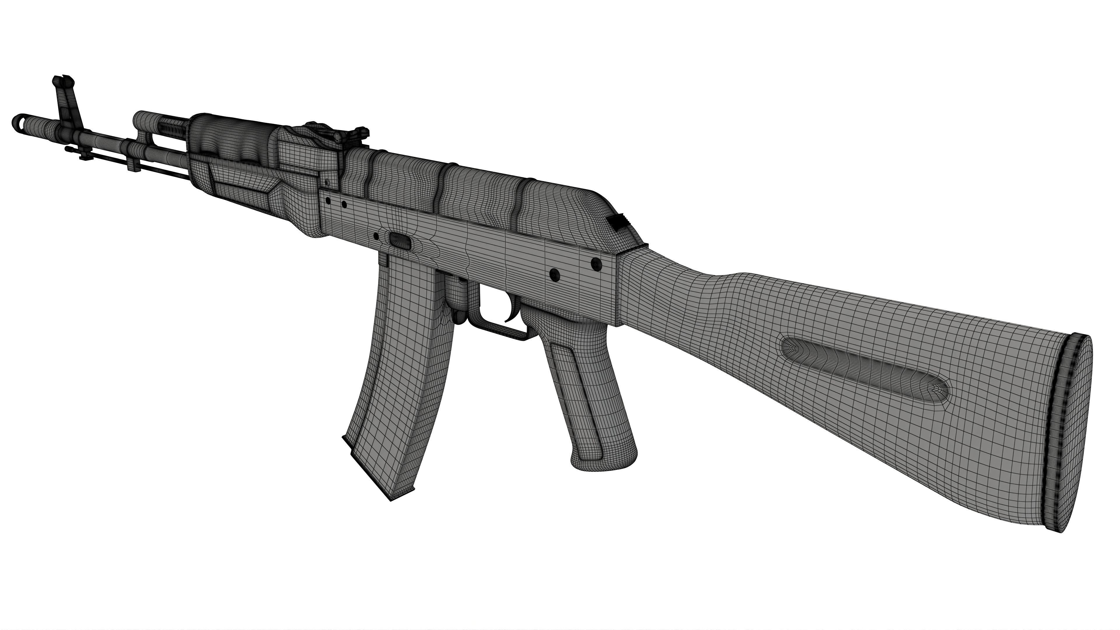 AK 47 3D model_7