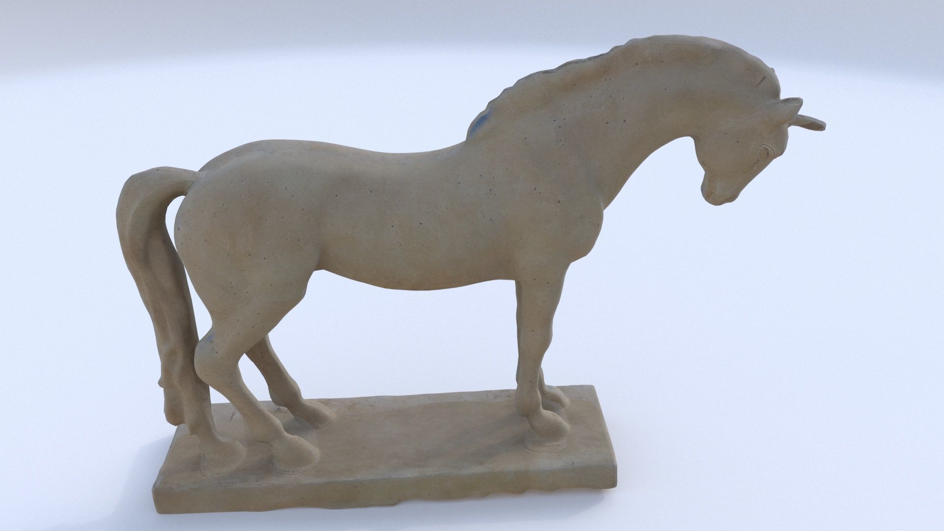 Horse sculpture 2 3D model_1