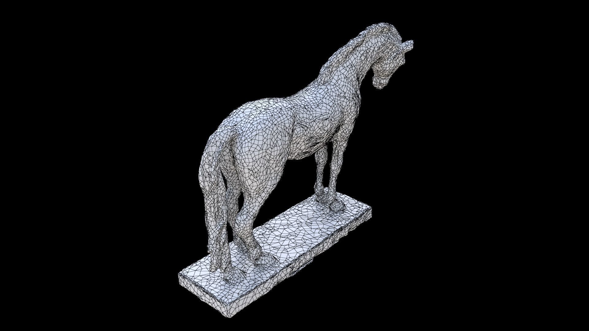 Horse sculpture 2 3D model_5