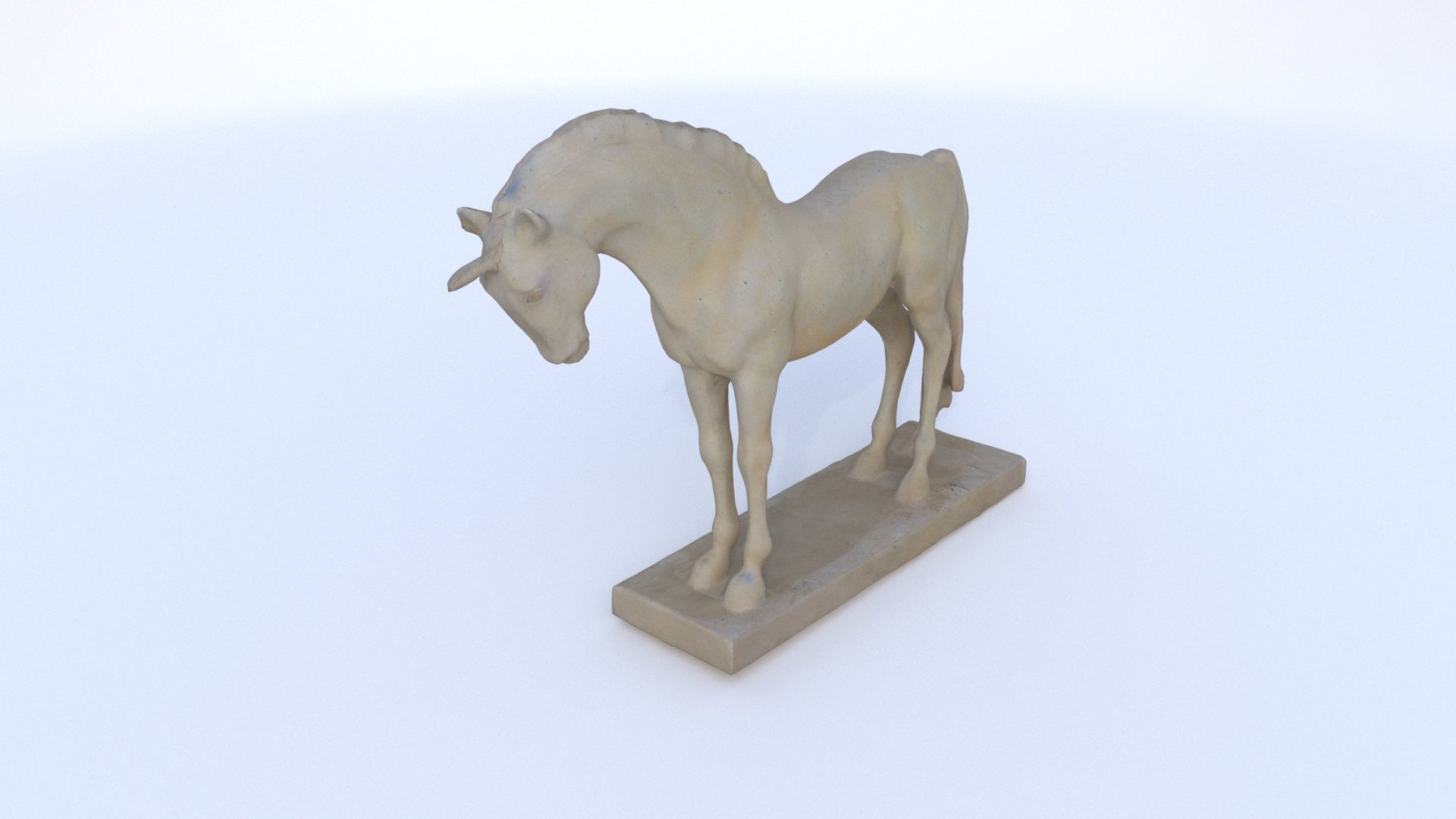 Horse sculpture 2 3D model_3
