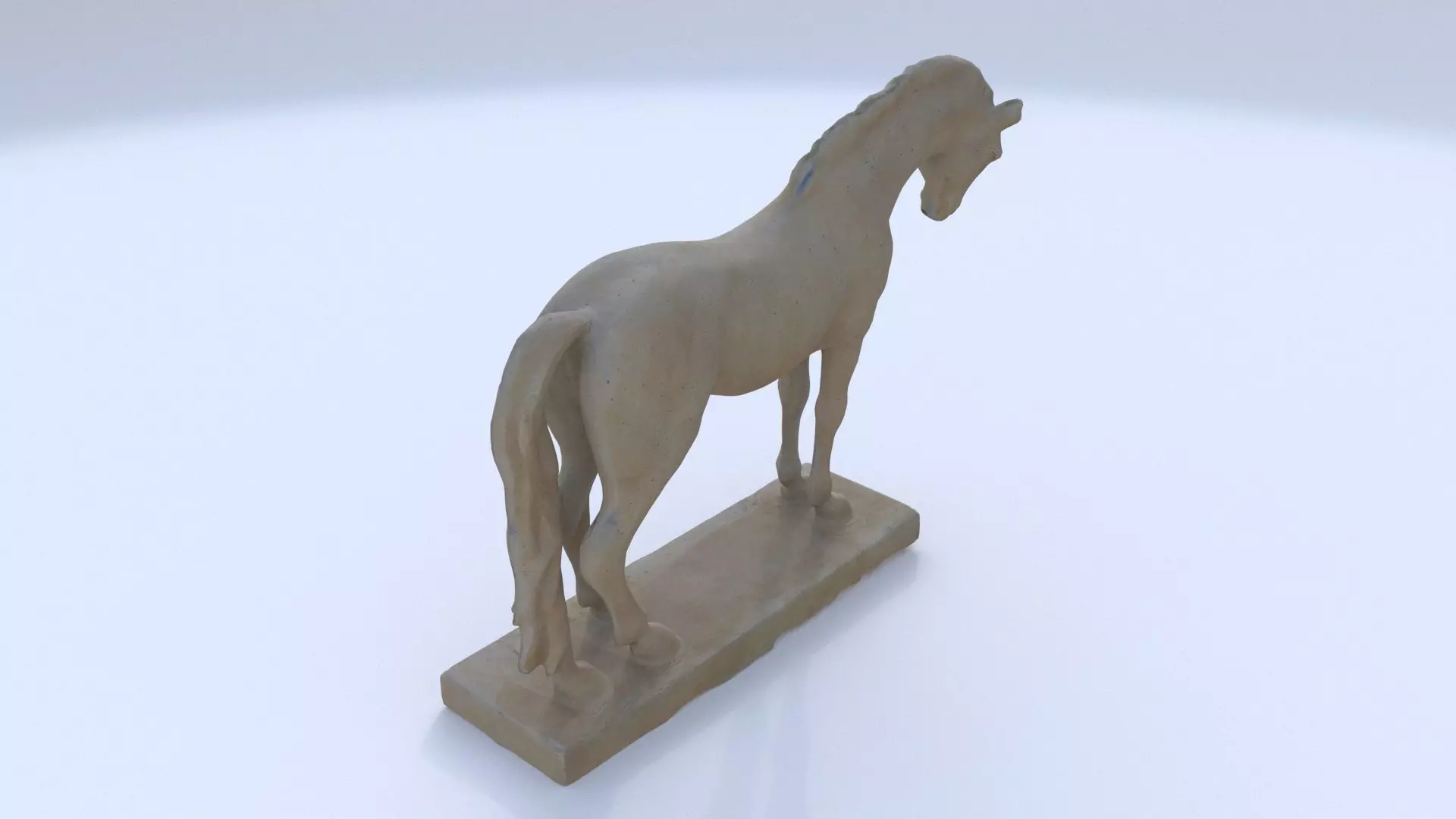 Horse sculpture 2 3D model_0
