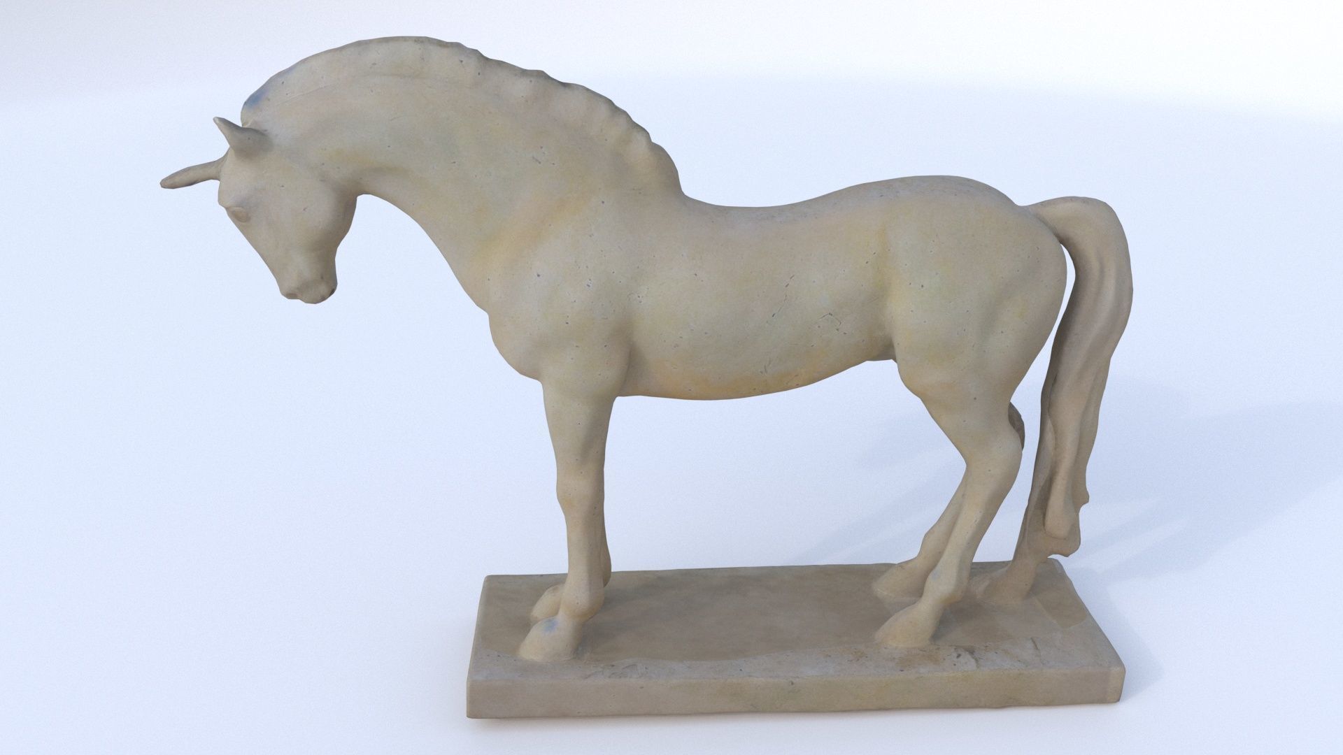 Horse sculpture 2 3D model_4