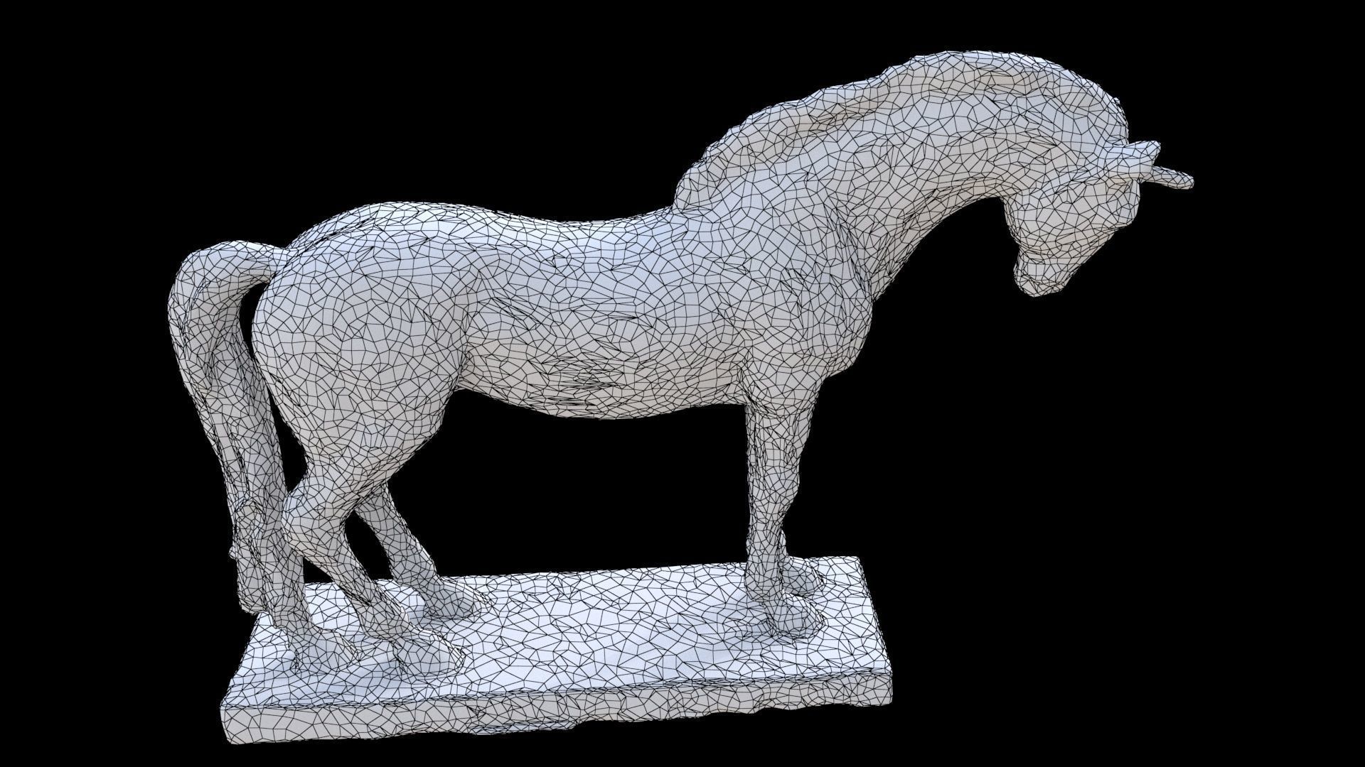 Horse sculpture 2 3D model_6
