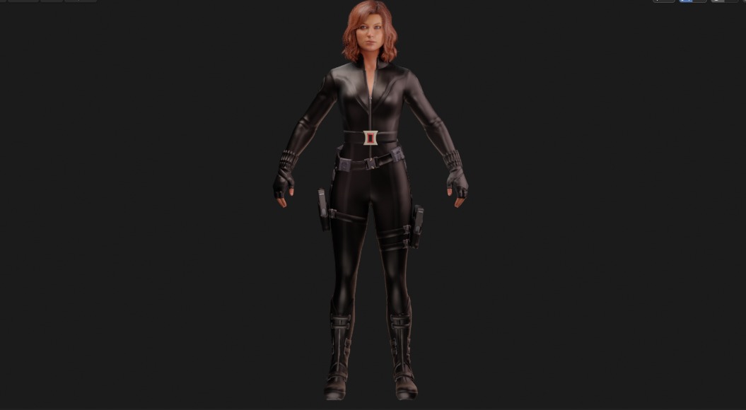 Marvels Avengers Black Widow Marvel Avengers 3D model_1